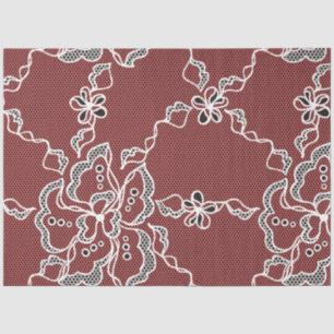 Papier Mousseline Papier Tissu en dentelle noire vintage