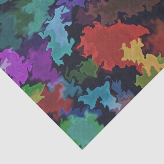 Papier Mousseline Papier Tissu En Marbre Gras (Détail)