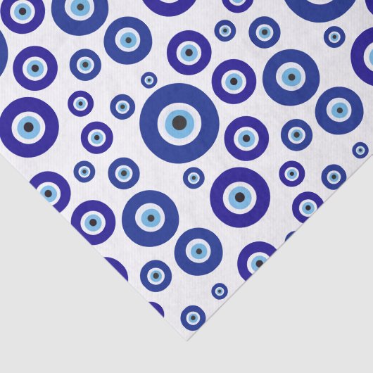 Papier Mousseline Papier Tissu EVIL EYE (Détail)