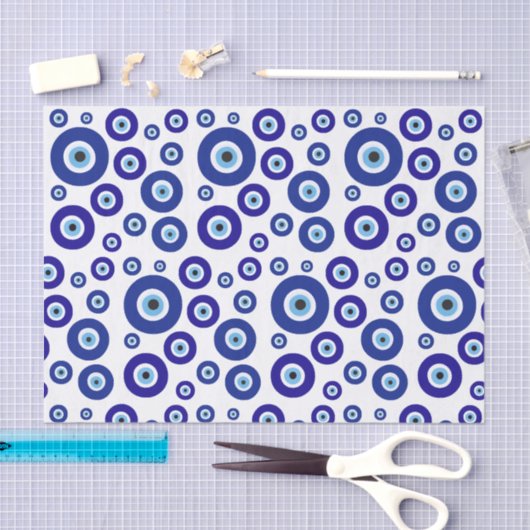 Papier Mousseline Papier Tissu EVIL EYE (Artisanat)