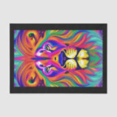 Papier Mousseline papier tissu face lion (Recto)