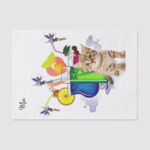 Papier Mousseline Papier Tissu Fairy Kitten Boissons