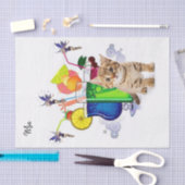 Papier Mousseline Papier Tissu Fairy Kitten Boissons (Artisanat)