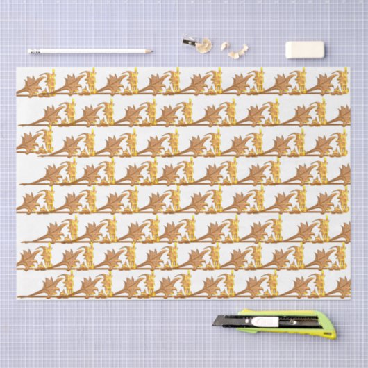 Papier Mousseline Papier Tissu - Fer d'angle doré (Artisanat)