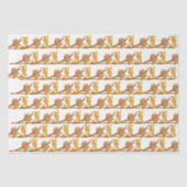 Papier Mousseline Papier Tissu - Fer d'angle doré (Recto)