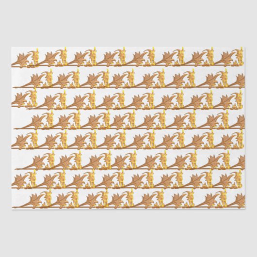 Papier Mousseline Papier Tissu - Fer d'angle doré (Recto)