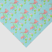 Papier Mousseline Papier tissu Flamant rose Fandango Multi Duo (Détail)