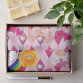 Papier Mousseline Papier Tissu Flamant rose rose Fée Rainbow Sun (Cadeau)