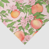 Papier Mousseline Papier Tissu Fleur de Pêche (Détail)