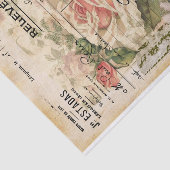 Papier Mousseline Papier Tissu Fleur Français (Détail)