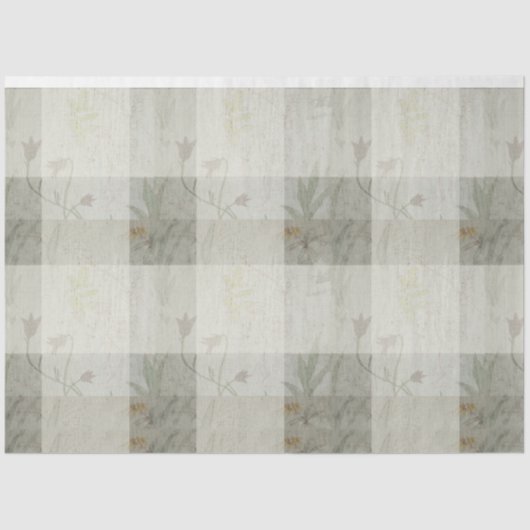 Papier Mousseline Papier Tissu Fleur Sauvage (Recto)