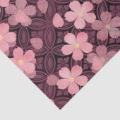 Papier Mousseline papier tissu fleurs cerisier (Détail)