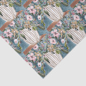 Papier Mousseline Papier Tissu Floral (Détail)