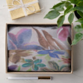 Papier Mousseline Papier Tissu Floral (Cadeau)