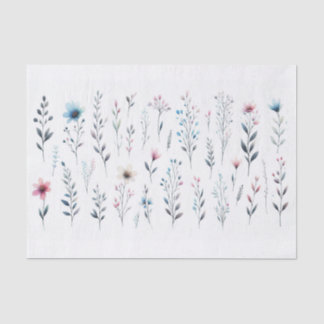 Papier Mousseline Papier Tissu Floral