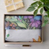 Papier Mousseline Papier Tissu Floral de printemps (Cadeau)