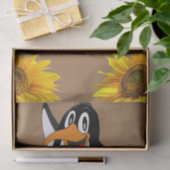 Papier Mousseline Papier Tissu Floral De Tournesol (Cadeau)