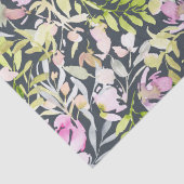 Papier Mousseline Papier Tissu Floral Folial (Détail)