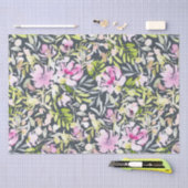 Papier Mousseline Papier Tissu Floral Folial (Artisanat)