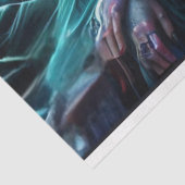 Papier Mousseline Papier Tissu Foncé Sirène (Détail)