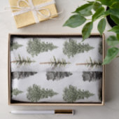 Papier Mousseline Papier Tissu Forestier De Pins Et D'Épinette (Cadeau)