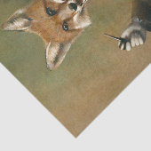 Papier Mousseline Papier Tissu Fox (Détail)