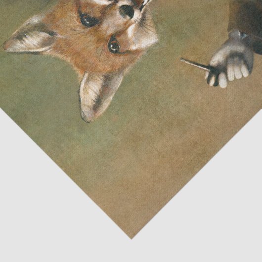 Papier Mousseline Papier Tissu Fox (Détail)