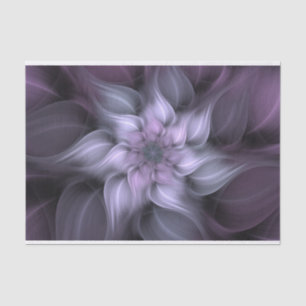 Papier Mousseline Papier Tissu Fractal Fleur Lilac Storm