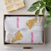 Papier Mousseline Papier Tissu Frogging Joyeux Champignon d'annivers (Cadeau)