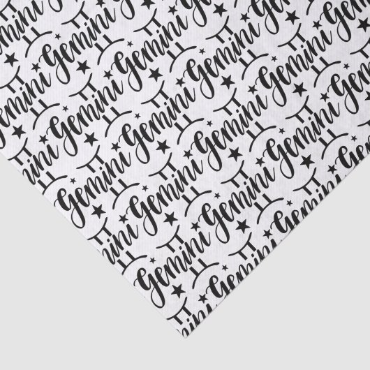 Papier Mousseline Papier Tissu Gemini Zodiac (Détail)