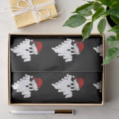 Papier Mousseline Papier Tissu Ghost père Noël (Cadeau)