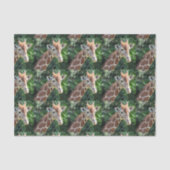Papier Mousseline Papier Tissu Giraffe (Recto)