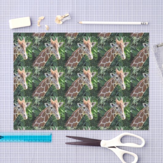 Papier Mousseline Papier Tissu Giraffe (Artisanat)