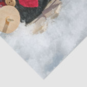 Papier Mousseline papier tissu gnomes d'hiver (Détail)