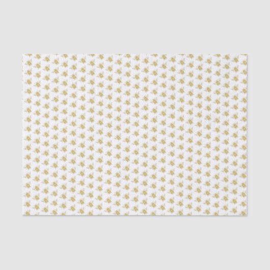 Papier Mousseline Papier Tissu Gold Honey Bee (Recto)
