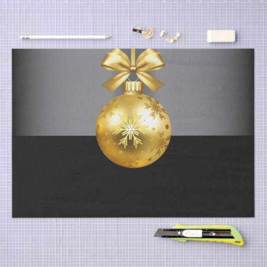 Papier Mousseline Papier Tissu Gold Orament (Artisanat)