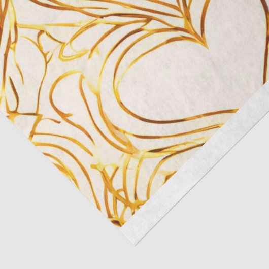Papier Mousseline Papier Tissu Golden Heart (Détail)