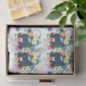 Papier Mousseline Papier Tissu Gorilla Abstrait (Cadeau)