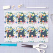 Papier Mousseline Papier Tissu Gorilla Abstrait (Artisanat)