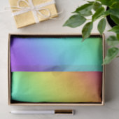 Papier Mousseline Papier Tissu Gradié Arc-En-Ciel (Cadeau)