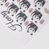 Papier Mousseline Papier Tissu Grandes Panda Bear Popcorn (Détail)