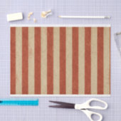 Papier Mousseline Papier Tissu Grungy Red Stripes (horizontal) (Artisanat)