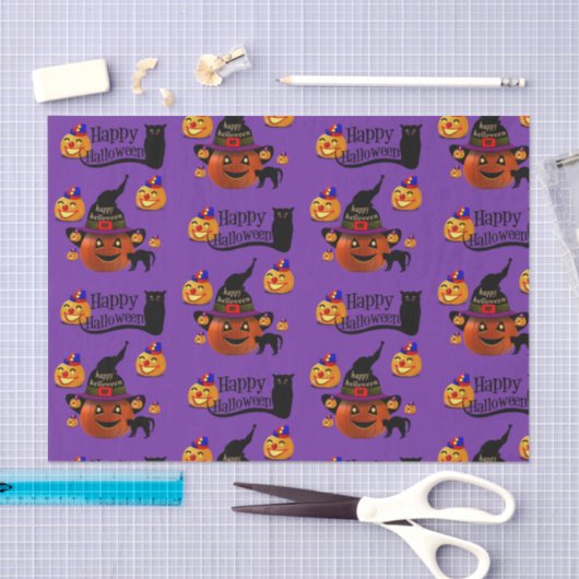 Papier Mousseline Papier Tissu Halloween (Artisanat)