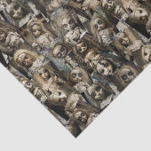 Papier Mousseline Papier Tissu Hauné déplaisant Halloween Éffrayant (Détail)