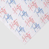 Papier Mousseline Papier Tissu Hotty Toddy, Ole Miss Tissue Papier (Détail)