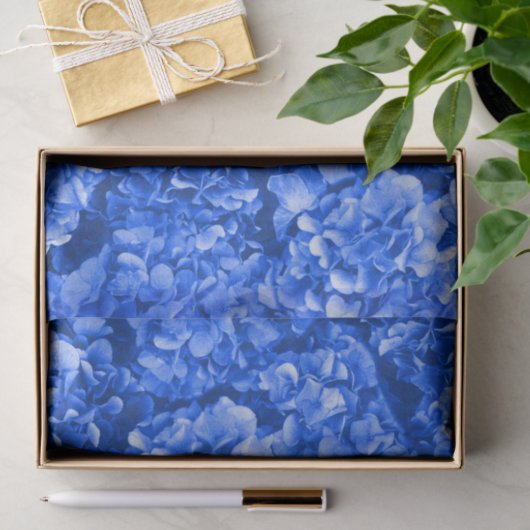 Papier Mousseline Papier Tissu Hydrangea (Cadeau)