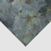 Papier Mousseline Papier Tissu Impressionniste Soft Blue Orchard (Détail)