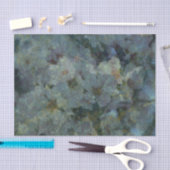 Papier Mousseline Papier Tissu Impressionniste Soft Blue Orchard (Artisanat)