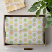 Papier Mousseline Papier Tissu Imprimé Citrus (Cadeau)