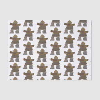 Papier Mousseline Papier Tissu Inukshuk